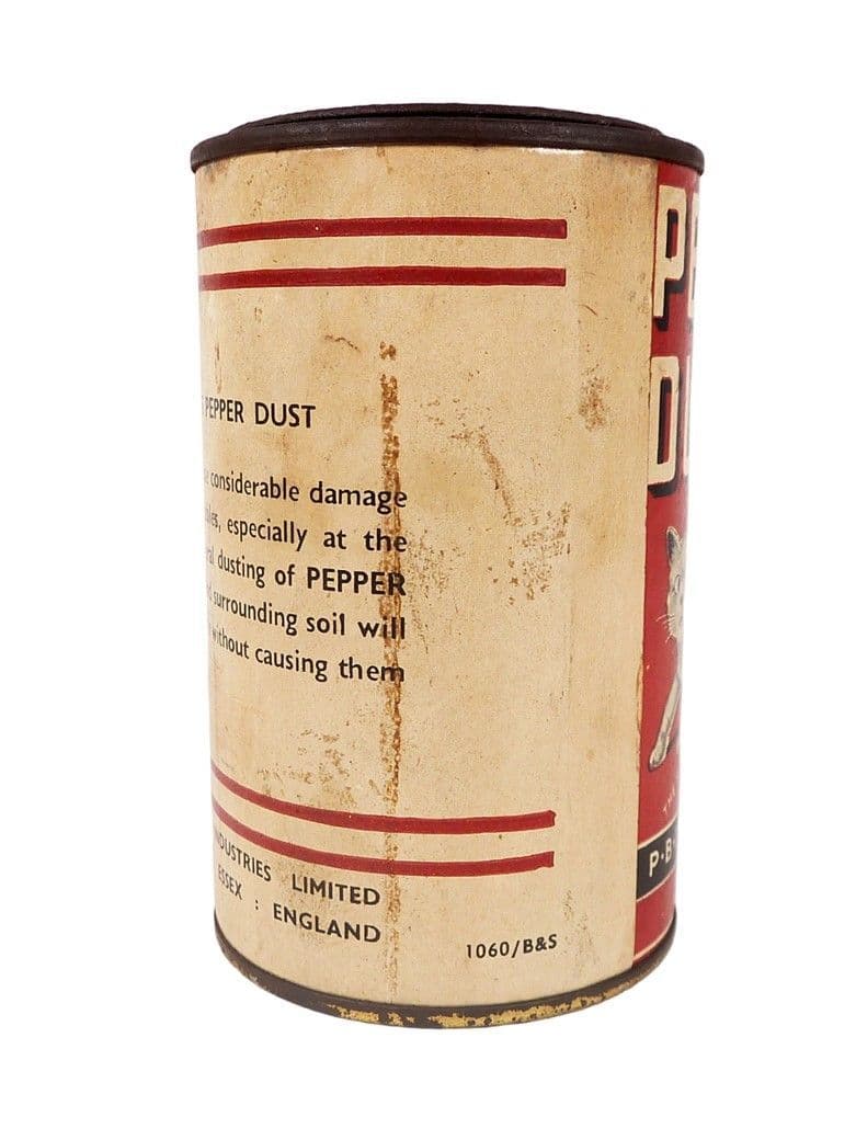 Scarce Vintage Horticultural Tin PBI Pepper Dust c/w Contents Garden ...