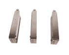 Set of 3 Antique Cased Chrome 1913 US Midget Patent Folding Coathanger Coat Garment Hanger Travel