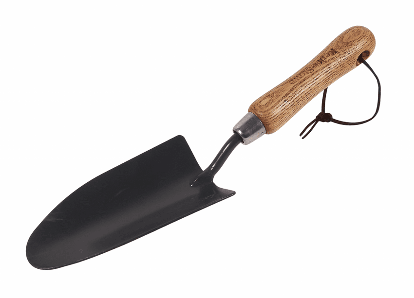 Traditional Garden Gardening Tool Kent Stowe Hand Trowel Ash Handle Carbon Steel Planting Cultivate