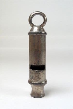 Unusual Vintage General Service Whistle Circa 1950s Tubular Police Metal Type German? Calura?