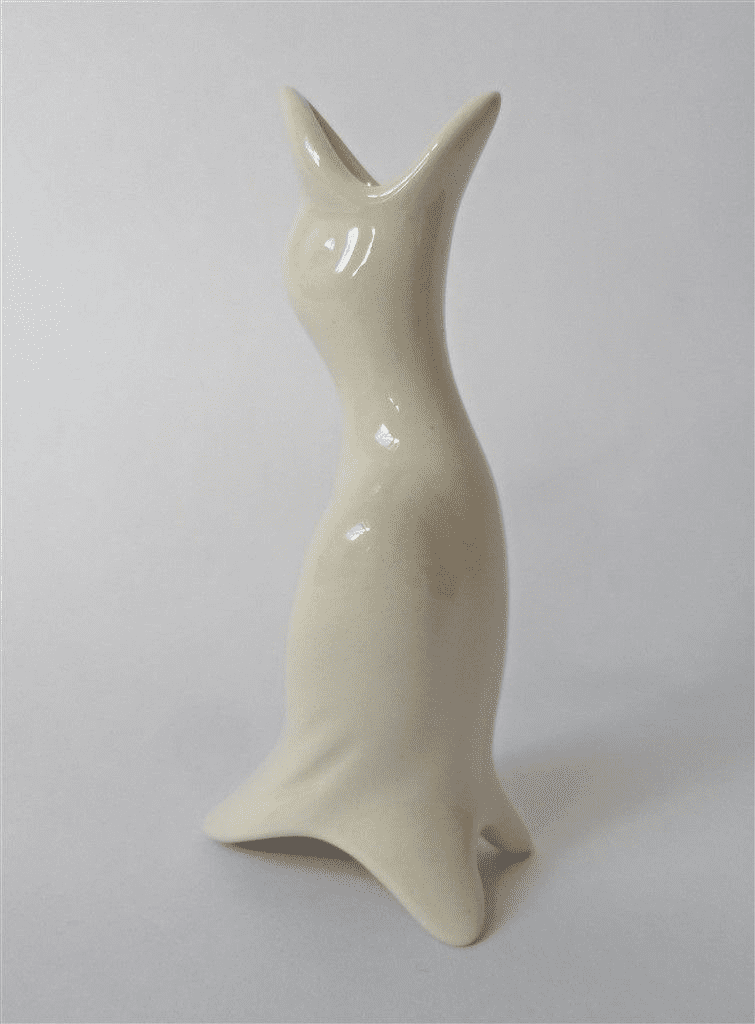 Unusual Vintage Kitchen Baking White Wide Mouthed Duck Pie Funnel 1980s Bird Vent