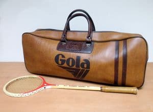 Very HTF Vintage Original Genuine Gola Gym Sports Exercise Holdall Bag Circa 1970s Case Travel Weekend Luggage Vinyl Leather