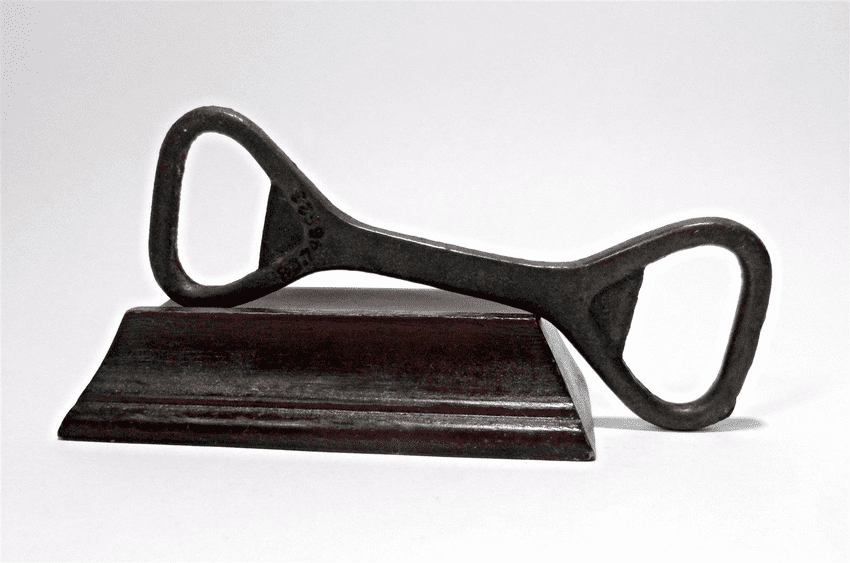 Very Scarce Antique Double Ended Cast Iron Crown Cork Bottle Opener Reg Des No. 746523 1929