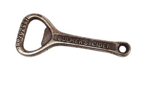 Vintage 1923 Design Registration Number Cast Iron Crown Cork Bottle Opener Bulmers Cider