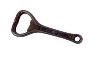 Vintage 1923 Design Registration Number Cast Iron Crown Cork Bottle Opener Drink Tizer Nipple Type