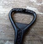 Vintage 1923 Registered Design Cast Iron Crown Cork Bottle Opener Cantrells Cantrell's Ginger Ale