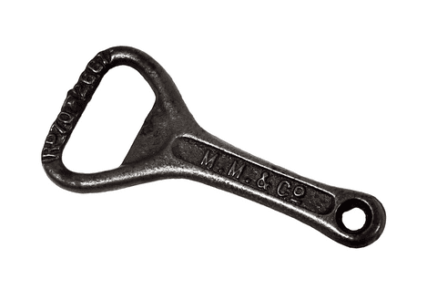 Vintage 1923 Registered Design Cast Iron Crown Cork Bottle Opener Magee Marshall Brewery Bolton