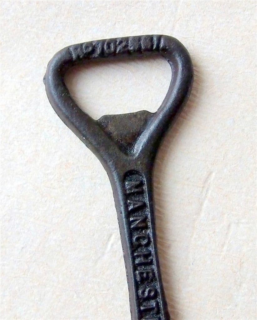 Vintage Cast Iron Bottle Opener Crown Cork Type E Reg 702661 AB245 UK