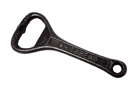 Vintage 1923 Registered Design Cast Iron Crown Cork Bottle Opener Whitbread Stout