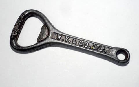 Vintage 1923 Registered Design Cast Iron Crown Cork Bottle Opener William Younger Brewery Edinburgh