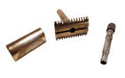 Vintage 1933 No.77 Gillette British Patent 363892 3 Piece Safety Razor Made in England Bakelite Case