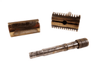 Vintage 1933 No.77 Gillette British Patent 363892 3 Piece Safety Razor Made in England Bakelite Case