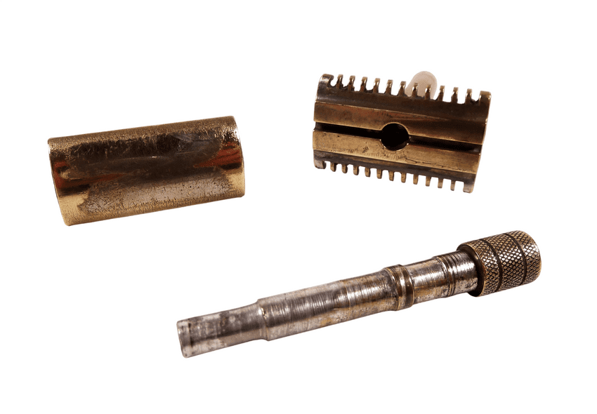 Vintage 1933 No 77 Gillette British Patent 363892 3 Piece Safety Razor ...