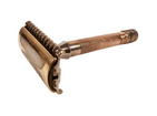 Vintage 1933 No.77 Gillette British Patent 363892 3 Piece Safety Razor Made in England Bakelite Case