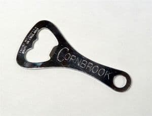 Vintage 1937 Patent Chrome Plated Steel Bottle Opener Cornbrook Brewery Manchester Circa 1930s
