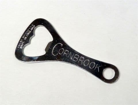 Vintage 1937 Patent Chrome Plated Steel Bottle Opener Cornbrook Brewery Manchester Circa 1930s