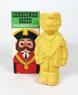 Vintage 1970 Wright Layman Umney London Camberwick Green Mayor of Trumpton Novelty Figural Soap BBC