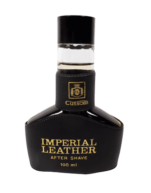 Vintage 1970s Mens After Shave Cussons Imperial Leather 108ml Unused Aftershave Leather Case Scandi