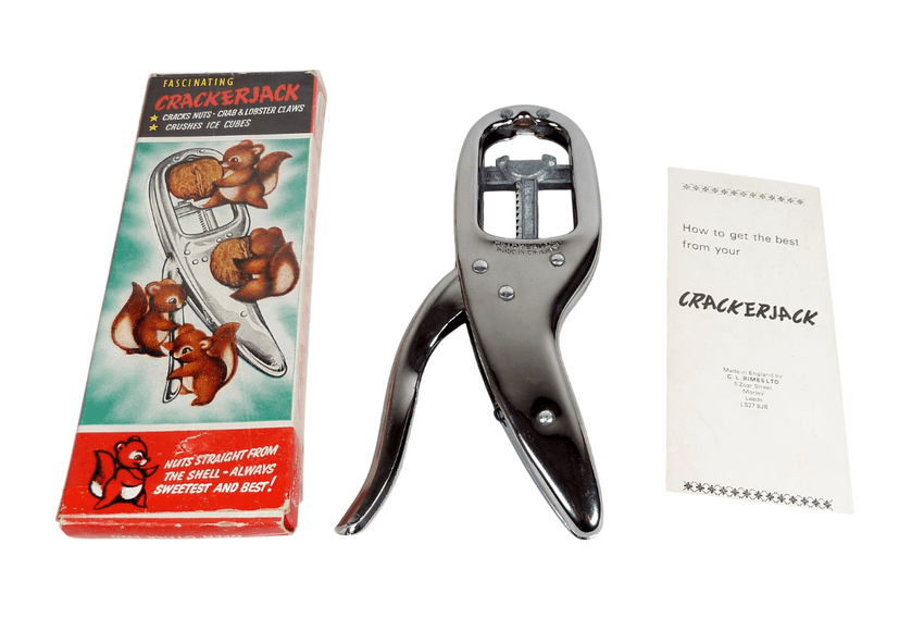 Vintage 1976 Chrome 3 in 1 Crackerjack Nut Ice Lobster Nutcrackers C.L. Rimes Arthritis Rheumatism