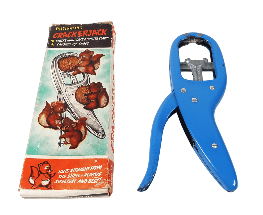 Vintage 1977 3 in 1 Crackerjack Nut Ice Lobster Nutcrackers C.L. Rimes Arthritis Rheumatism Blue
