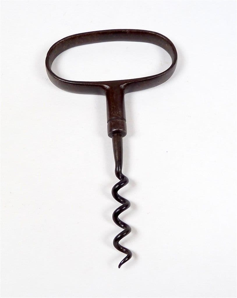 Vintage 4 Four Finger Pull Steel Metal Cellar Man Cellarman's Corkscrew Circa 1900s