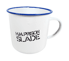 Vintage Advertising British Airways Naff Off Porridge Slade Prison Enamel Mug Beaker Ronnie Barker