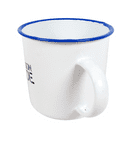 Vintage Advertising British Airways Naff Off Porridge Slade Prison Enamel Mug Beaker Ronnie Barker