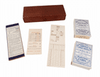 Vintage Advertising G Goodall & Sons Manikin Cigars Prize Medal Playing Cards Boxed Tax Seal Bridge