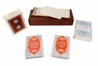 Vintage Advertising G Goodall & Sons Manikin Cigars Prize Medal Playing Cards Boxed Tax Seal Bridge