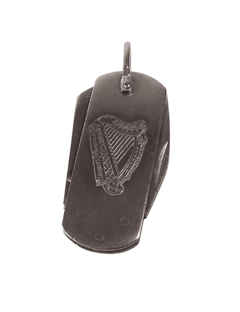 Vintage Advertising Guinness Irish Harp Sheffield Folding Pocket Knife Bottle Opener Screwdriver Reg