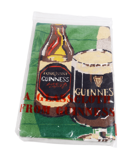 Vintage Advertising Guinness Irish Linen Glass Cloth Tea Towel There's No Place Like at Home