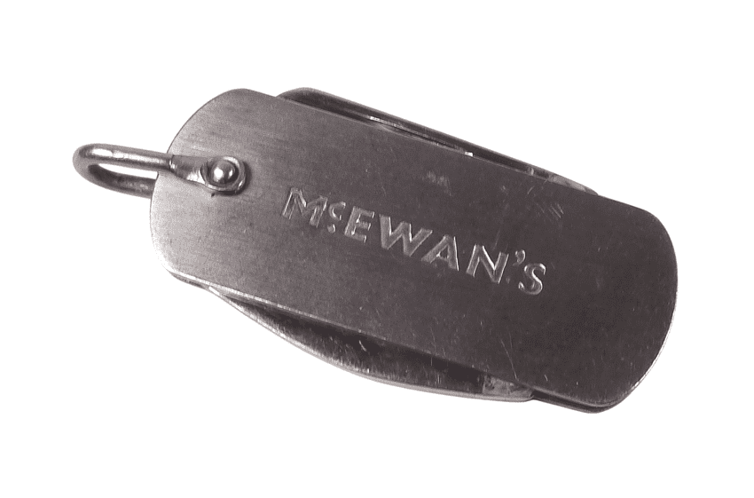 Vintage Advertising McEwans Best Beer in Town Sheffield Folding Pocket Knife Bottle Opener Driver