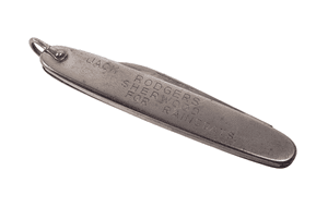 Vintage Advertising Penknife Jack Rodgers Sherwood Raincoats Forged Steel Folding  Pocket Knife 50s