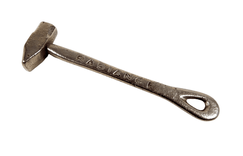 Vintage Advertising Small Metal Toffee Brick Hammer Breaker 1950s Radiance TOFFEE