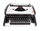 Vintage AEG Olympia Traveller de Luxe S Portable Manual Typewriter in Case 1970s 1980s New Ribbon