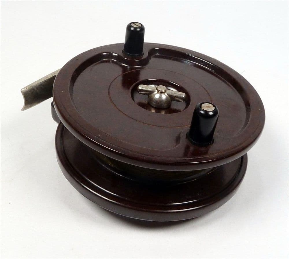 allcock aerialite fishing reel Allcocks Fly with Red Agate Line Guide SPORT ANTIQUES