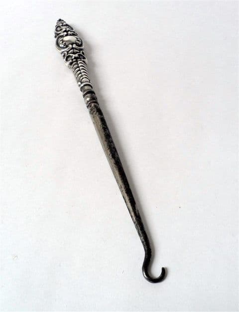 Vintage Antique English Sterling Silver Glove Button Hook by Adie & Lovekin Ltd Birmingham 1903-04