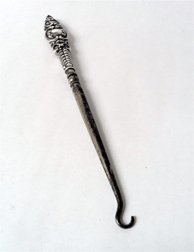 Vintage Antique English Sterling Silver Glove Button Hook by Adie & Lovekin Ltd Birmingham 1903-04