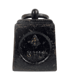 Vintage Antique GPO General Post Office Cast Iron Ring Top 1lb One Pound Weight Broad Arrow Mark