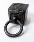 Vintage Antique Kitchen Shop Cast Iron Ring Top Weight 1lb One Pound Paperweight Cute! LB 1