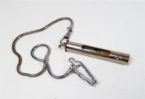 Vintage Antique Medical Medic Doctors Nurse 1/2 Half Minute Pulse Glass Timer Chain WW1 Era Threaded