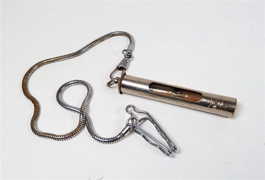 Vintage Antique Medical Medic Doctors Nurse 1/2 Half Minute Pulse Glass Timer Chain WW1 Era Threaded