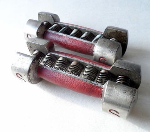 Vintage Antique Weights Sandow's Eugen Sandow Patent Spring Grip Dumb Bells Circa 1900s Gents Mens Dumbbells