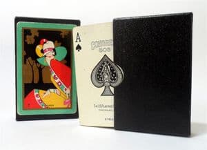 Vintage Art Deco Bridge Playing Cards Congress 606 US Playing Card Co Lady Dolores Circa 1928 Boxed