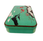 Vintage Art Deco William Crawford Sons Edinburgh Liverpool London Sample Stork Biscuit Tin Japanese