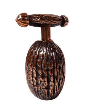 Vintage Austrian German Brass Copper Screw Type Ges Geschutzt Figural Walnut Nutcracker Nut Cracker