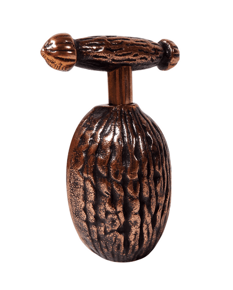 Vintage Austrian German Brass Copper Screw Type Ges Geschutzt Figural Walnut Nutcracker Nut Cracker