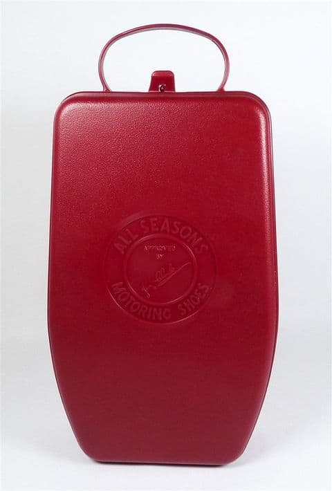 Vintage Automobilia 1966 Reg Des Patent All Seasons Motoring Shoes Case Bag Jim Clark Racing Driving