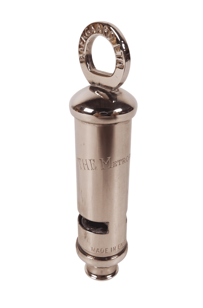 Vintage Baekgaard Ltd Retailer USA Metropolitan Police Style Designer Whistle Circa 1980s Hudson