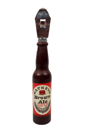 Vintage Bar Figural Bottle Opener Watneys Red Barrel Brown Ale London  Circa 1960s